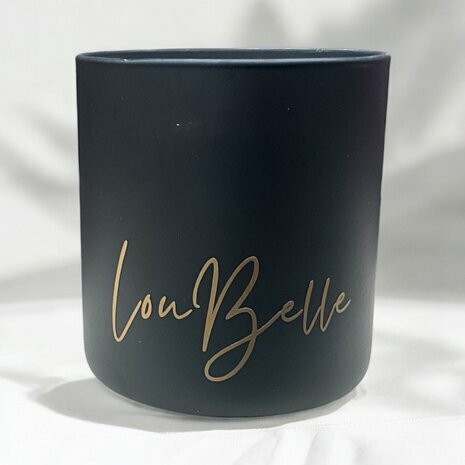 Louelle kaars | Bijenwas | zwart