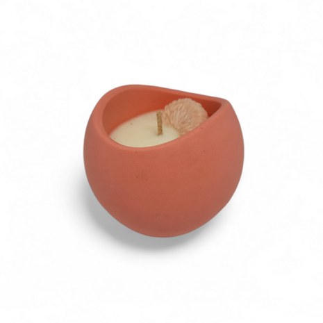 Geurkaars Lucie Lou zalm | Jesmonite