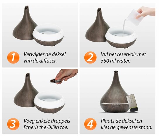 Lotus Pro | Dark Wood | Aroma Diffuser