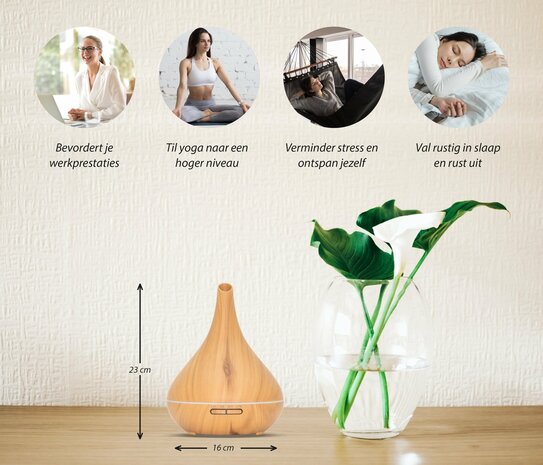 Lotus Pro | Light Wood | Aroma Diffuser